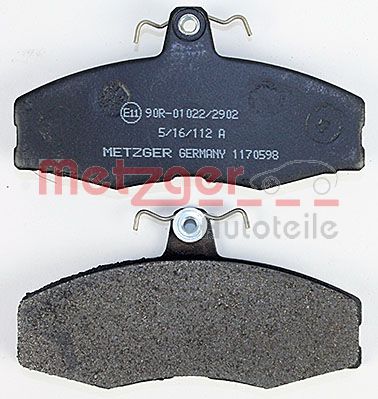 METZGER 1170598 Bremsbelagsatz, Scheibenbremse